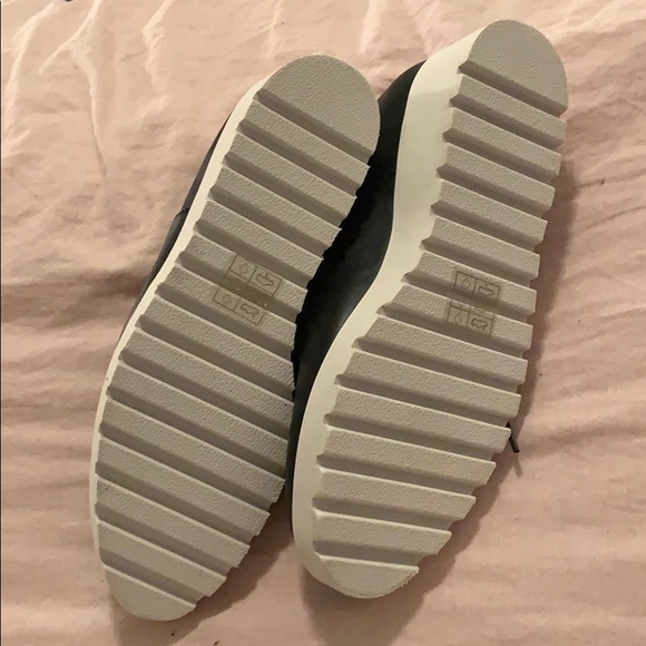 London Rebel Leather Flatform Loafers - Picture 3 of 3